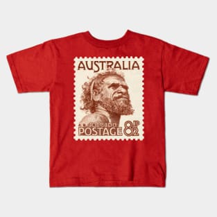 Australian Aborigine Postage Stamp Kids T-Shirt